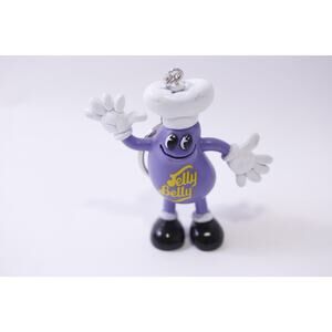 Jelly Belly, Keychain, Purple, Bean Chef, Vintage, Collectible, ~ 251013-WH 1365
